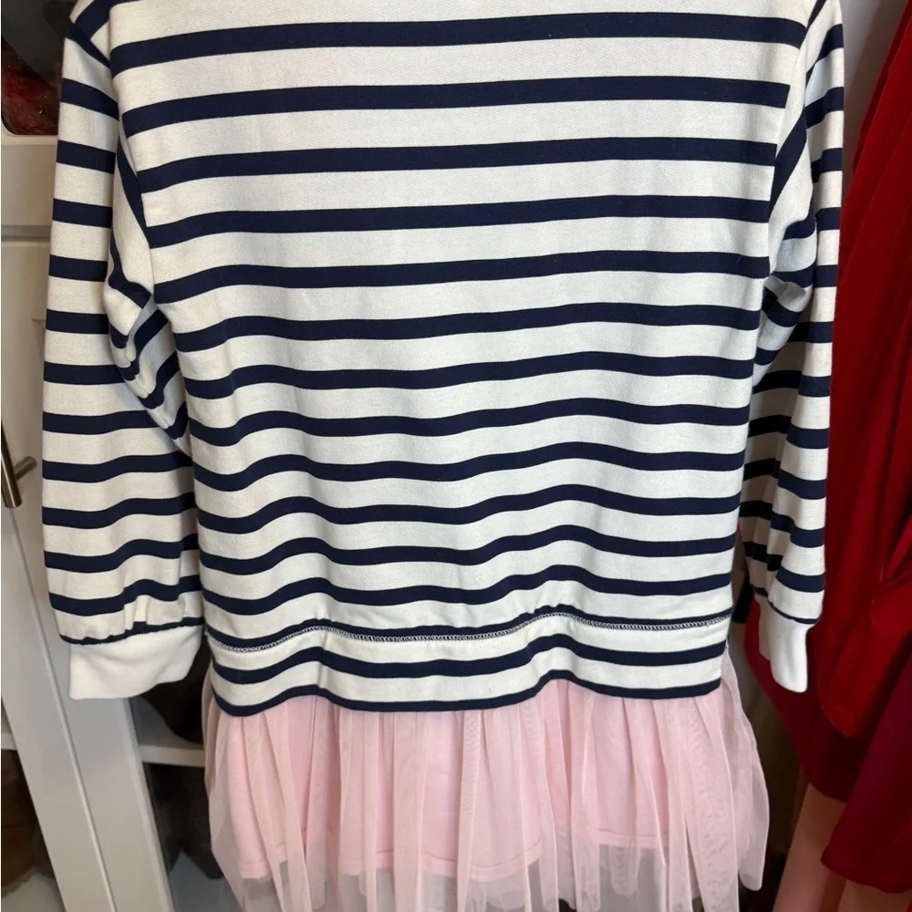 NWOT Crewcuts Navy and Pink Tulle Dress Size 4/5